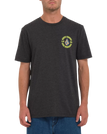 The Volcom Mens Fried T-Shirt in Heather Black