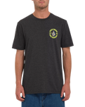 The Volcom Mens Fried T-Shirt in Heather Black