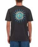 The Volcom Mens Fried T-Shirt in Heather Black