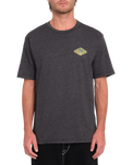 The Volcom Mens Voboxed T-Shirt in Heather Black