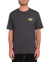 The Volcom Mens Voboxed T-Shirt in Heather Black