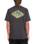 The Volcom Mens Voboxed T-Shirt in Heather Black