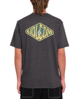 The Volcom Mens Voboxed T-Shirt in Heather Black