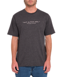 The Volcom Mens Scowboy T-Shirt in Heather Black