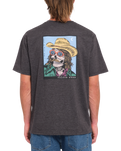 The Volcom Mens Scowboy T-Shirt in Heather Black