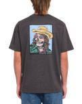 The Volcom Mens Scowboy T-Shirt in Heather Black