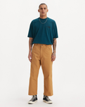 The Levi's® Mens Skate Crop Carpenter Trousers in Brown Sugar