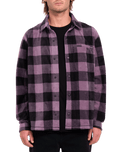 The Volcom Mens Bowered Light Shirt in Vintage Violet