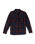 The Volcom Mens Bowered Fleece Overshirt in Merlot