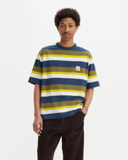 The Levi's® Mens Blocking Stripe Workwear T-Shirt in Spellbound