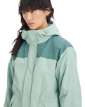 The Levi's® Womens Misty Rain Jacket in Granite Green