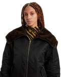 The Levi's® Womens Oversized Hooded Jacket in Caviar