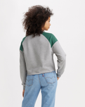 The Levi's® Womens Graphic Campout Sweatshirt in Heather Grey