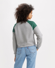 The Levi's® Womens Graphic Campout Sweatshirt in Heather Grey