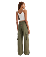 The Levi's® Womens Baggy Cargo Trousers in Olive