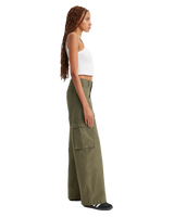 The Levi's® Womens Baggy Cargo Trousers in Olive