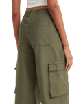 The Levi's® Womens Baggy Cargo Trousers in Olive