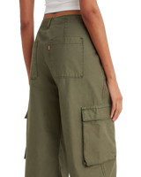 The Levi's® Womens Baggy Cargo Trousers in Olive