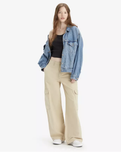 The Levi's® Womens Baggy Cargo Trousers in Safari