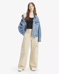 The Levi's® Womens Baggy Cargo Trousers in Safari