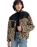 The Levi's® Womens Big Foot Sherpa Fleece Jacket in Leopard