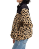 The Levi's® Womens Big Foot Sherpa Fleece Jacket in Leopard