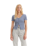 The Levi's® Womens Monica Top in Penny Stripe Coastal Fjord