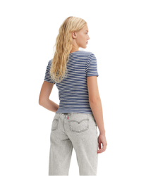 The Levi's® Womens Monica Top in Penny Stripe Coastal Fjord