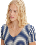 The Levi's® Womens Monica Top in Penny Stripe Coastal Fjord