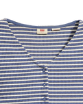 The Levi's® Womens Monica Top in Penny Stripe Coastal Fjord