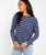 The Levi's® Womens Margot T-Shirt in Saint Stripe Naval Academy