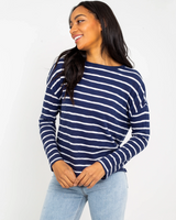 The Levi's® Womens Margot T-Shirt in Saint Stripe Naval Academy