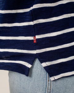 The Levi's® Womens Margot T-Shirt in Saint Stripe Naval Academy