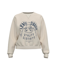 The Levi's® Womens Graphic Signature Sweatshirt in Eagle Egret