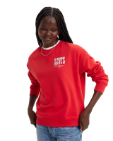 The Levi's® Womens Graphic Signature Sweatshirt in Script Red