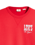 The Levi's® Womens Graphic Signature Sweatshirt in Script Red