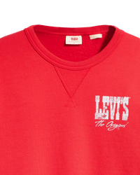 The Levi's® Womens Graphic Signature Sweatshirt in Script Red