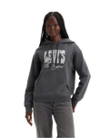 The Levi's® Womens Graphic Signature Hoodie in Black Oyster