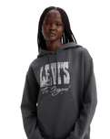 The Levi's® Womens Graphic Signature Hoodie in Black Oyster