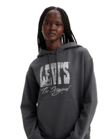 The Levi's® Womens Graphic Signature Hoodie in Black Oyster