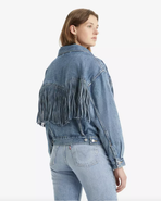 The Levi's® Womens 90's Fringe Trucker Jacket in Fringe Society