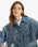 The Levi's® Womens 90's Fringe Trucker Jacket in Fringe Society