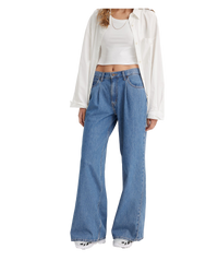 The Levi's® Womens Baggy Dad Wide Leg Jeans in Cause And Effect