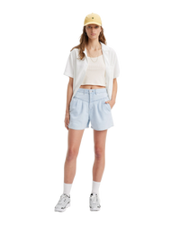 The Levi's® Womens Featherweight Mom Shorts in Poole Party