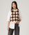 The Levi's® Womens Collegiate Argyle Jumper in White Swan