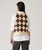 The Levi's® Womens Collegiate Argyle Jumper in White Swan