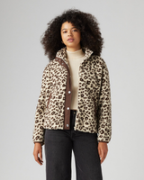 The Levi's® Womens Valley Sherpa Jacket in Esso Cheetah White Swan