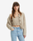 The Levi's® Womens Primrose Cable Cardigan in Oatmeal Heather