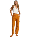 The Billabong Womens Wall To Wall Trousers in Cider