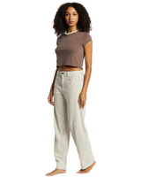 The Billabong Womens Midtown Corduroy Trousers in Moonlight